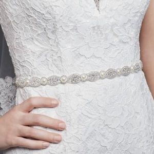 Pearl Rhinestone Wedding Dress Belt
